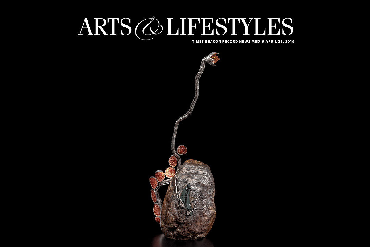 TBR News Media Arts & Lifestyle section featuring the 'Lust for Life' sculpture by Michael Galmer.